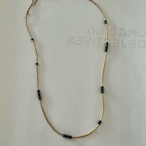 Ara Collection black diamond and 24k gold Necklace
